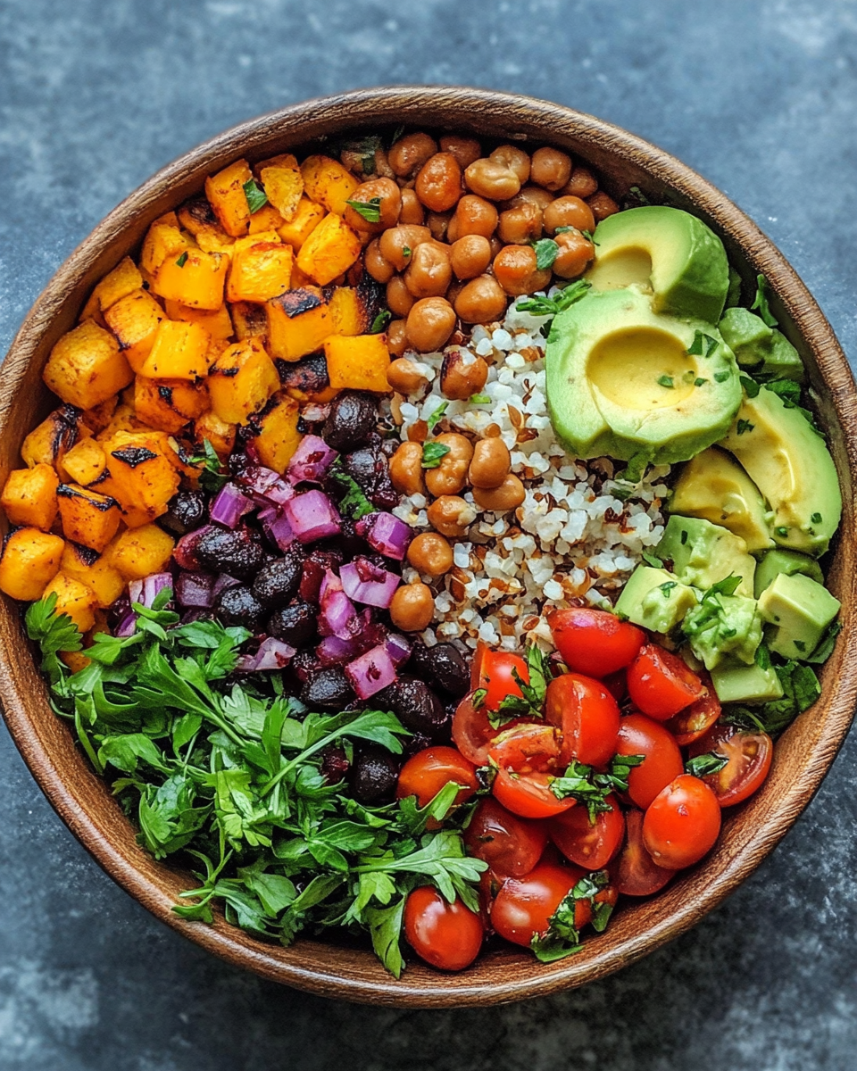 Ingredients for plant-based kale and bean dish