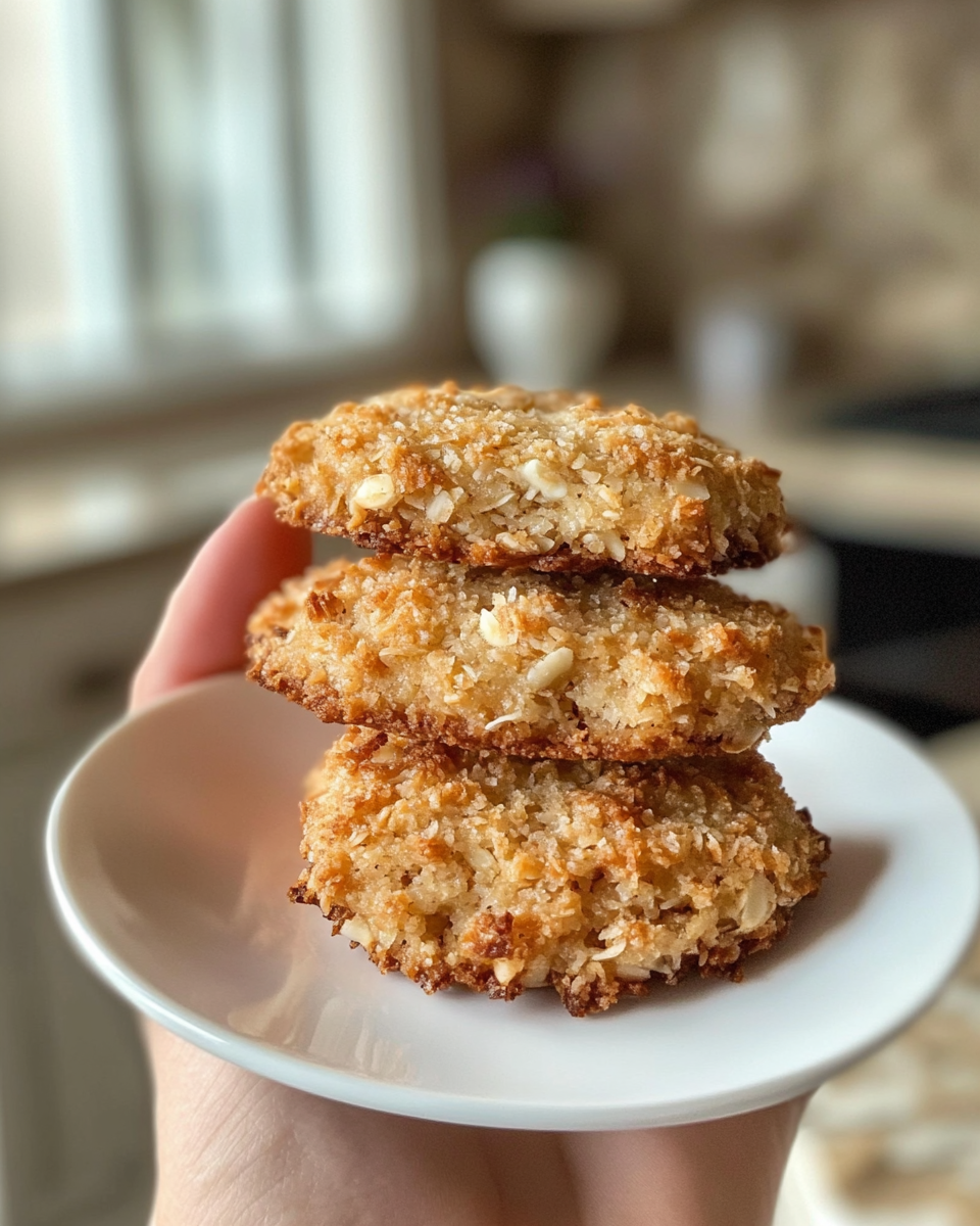 Ingredients laid out for almond coconut cookies