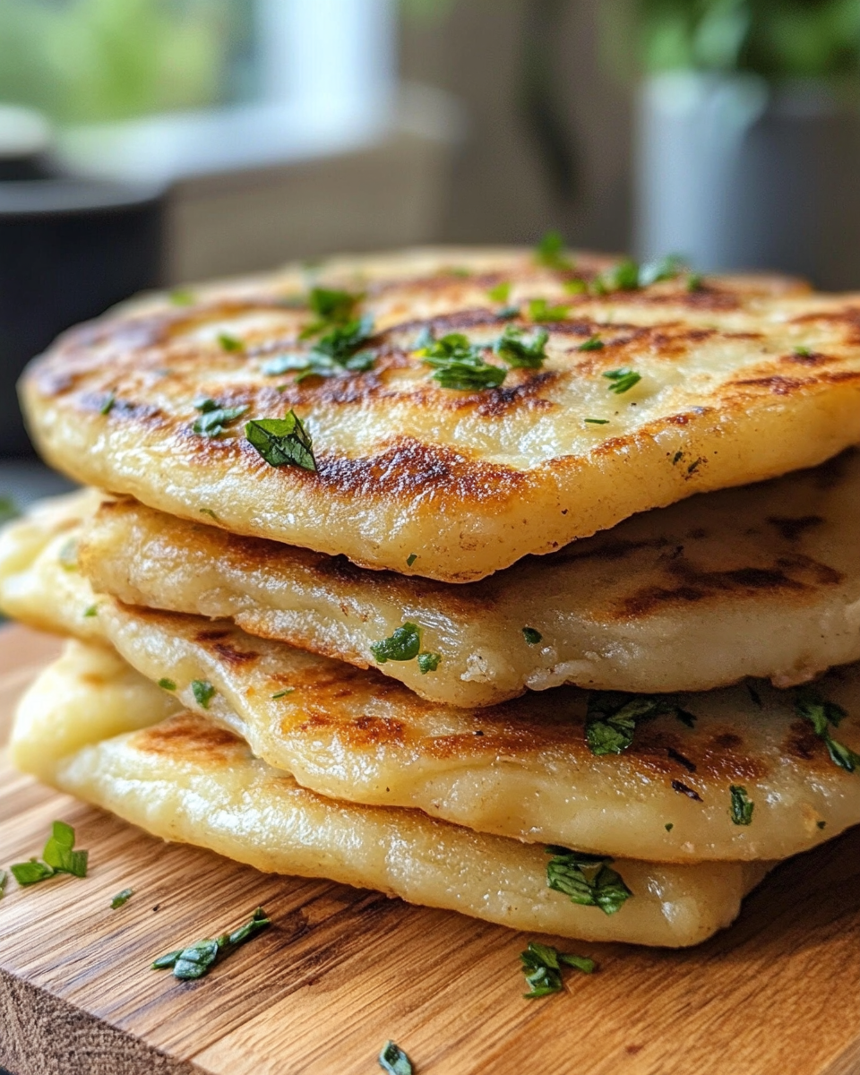 Step by step preparation of Irish potato farls showing dough and shaping