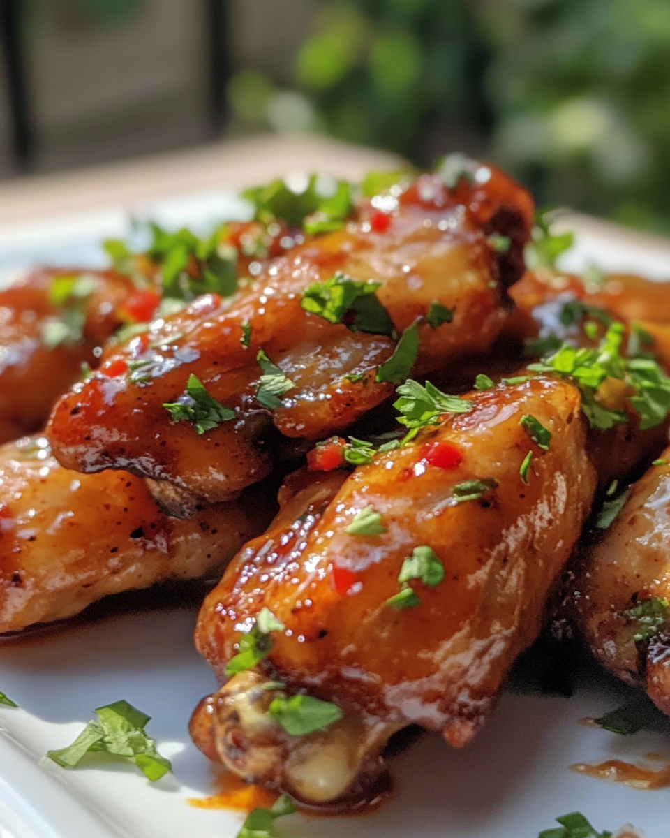 Close-up of baked firecracker chicken tenders on parchment paper