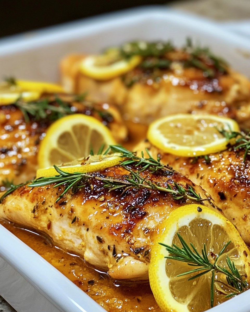 Juicy southern baked chicken ready to eat