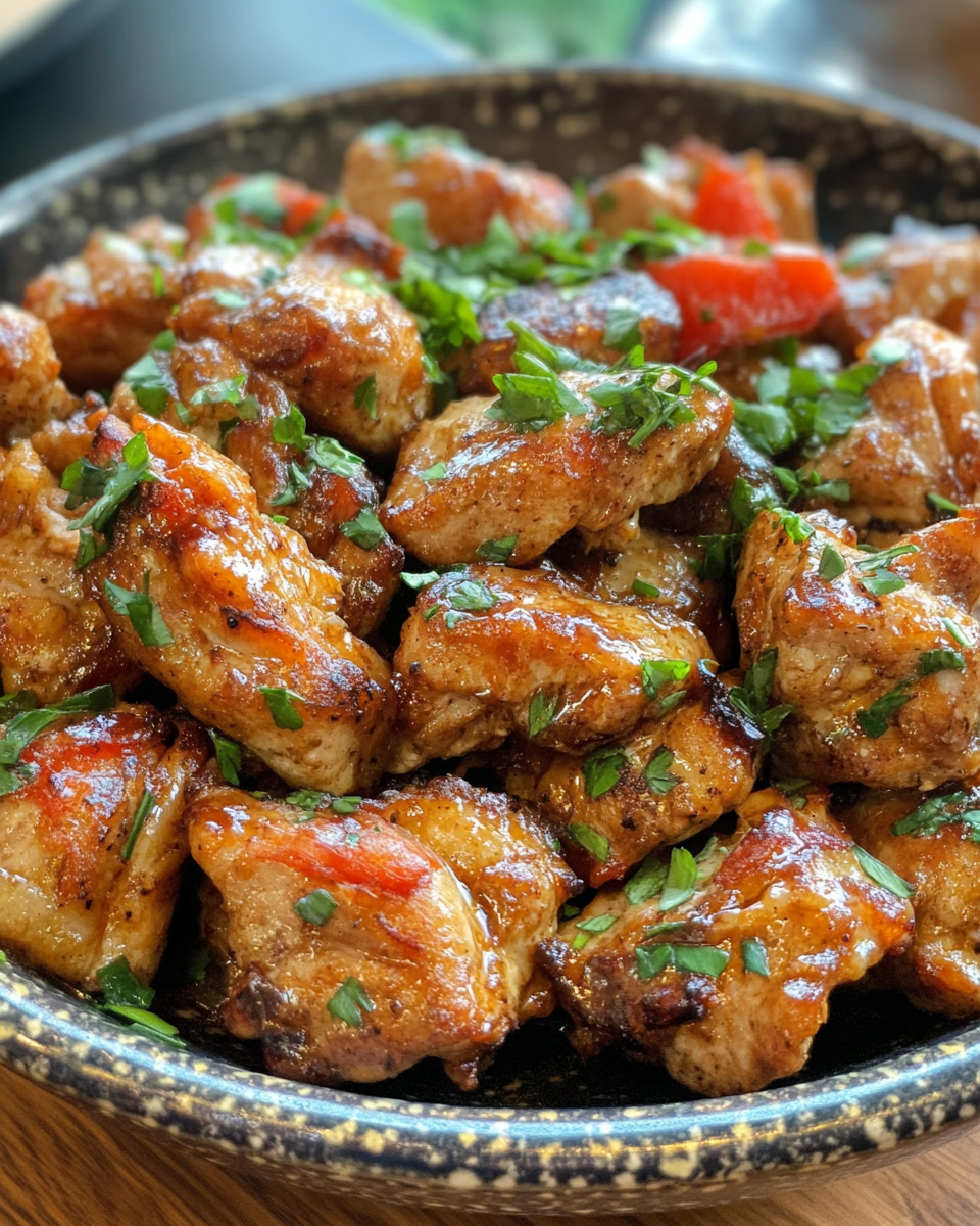 Ready to serve black pepper chicken