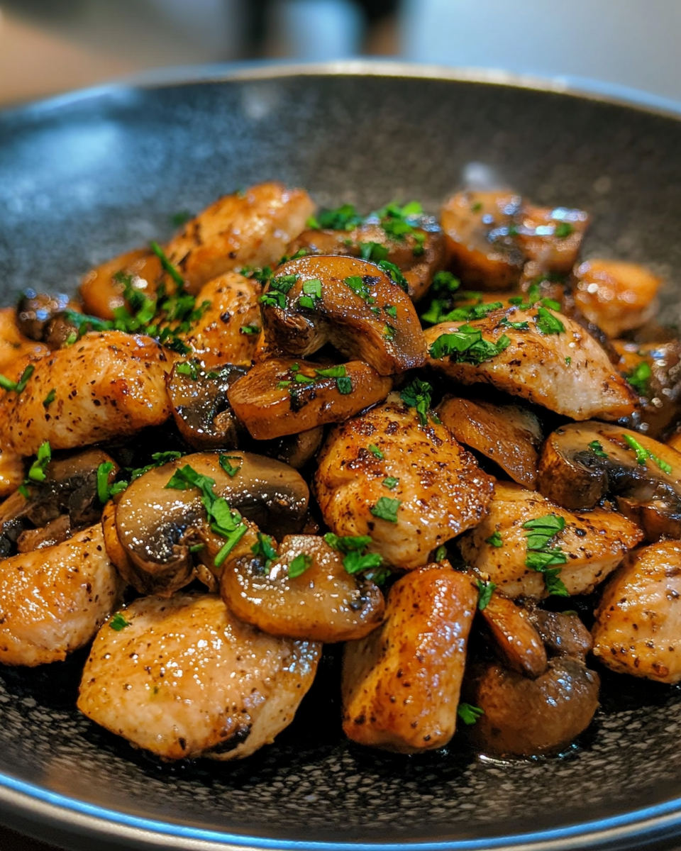Ingredients for Black Pepper Chicken arranged
