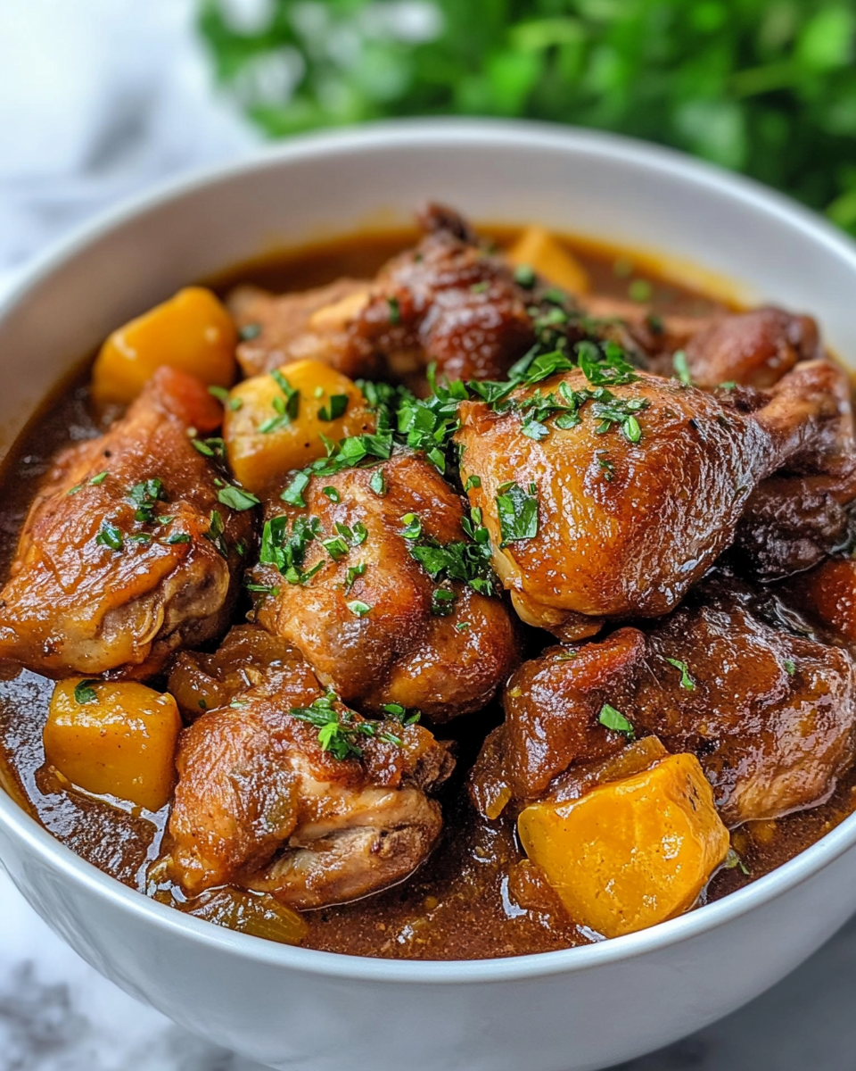 Ingredients arranged for Jamaican curry chicken