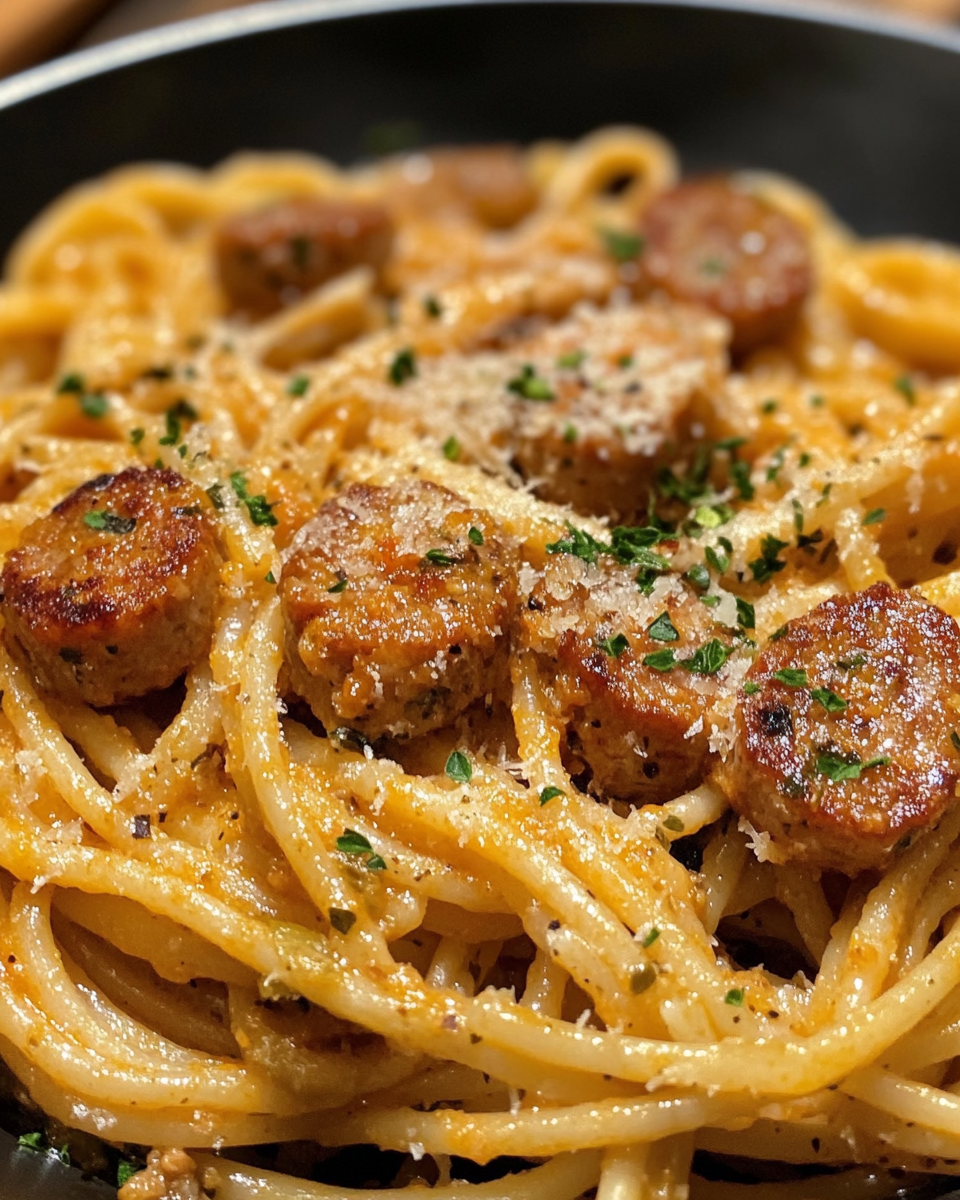Cajun Sausage Pasta in a pressure cooker