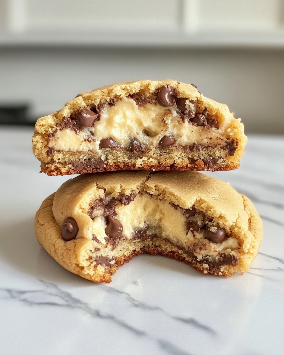 Process of making cheesecake stuffed cookies in a pressure cooker