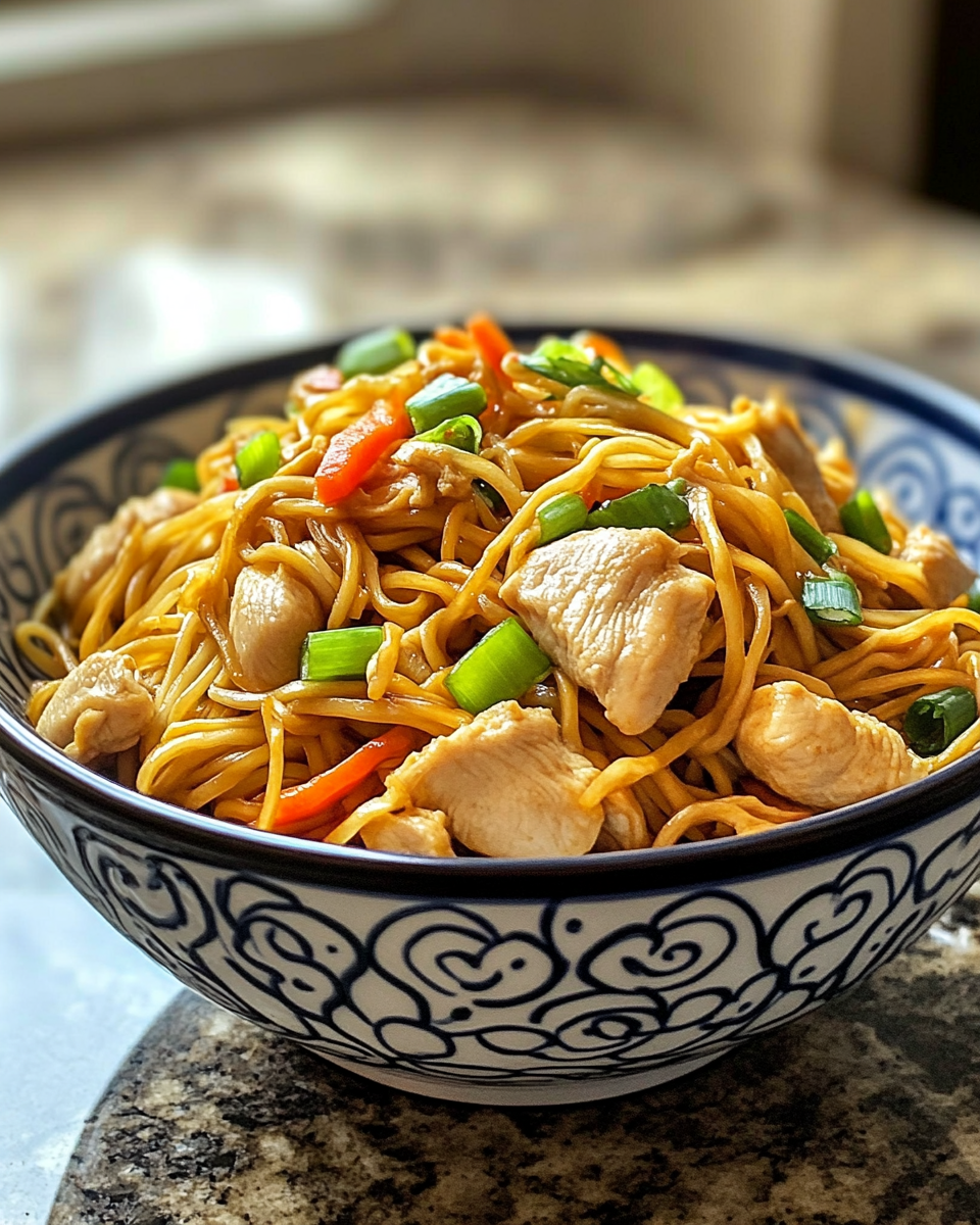 Chicken Chow Mein cooking journey in pressure cooker