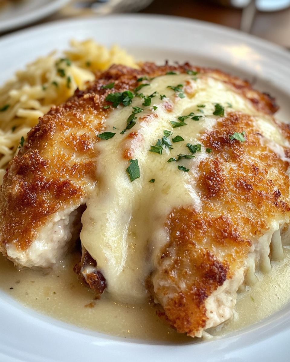 Ingredients laid out for chicken cordon bleu