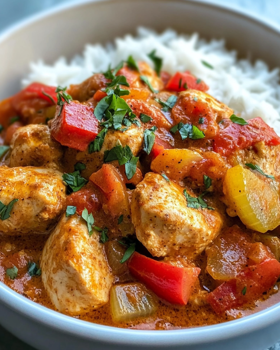 Pot lid rattling on pressure cooker with chicken paprikash inside