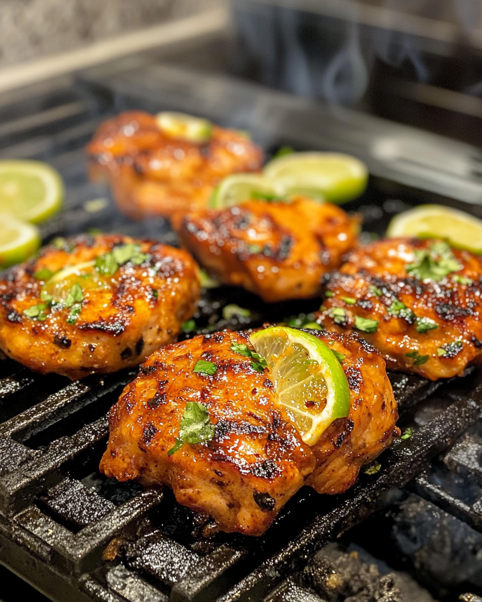 Chicken baking in oven after pressure cooking