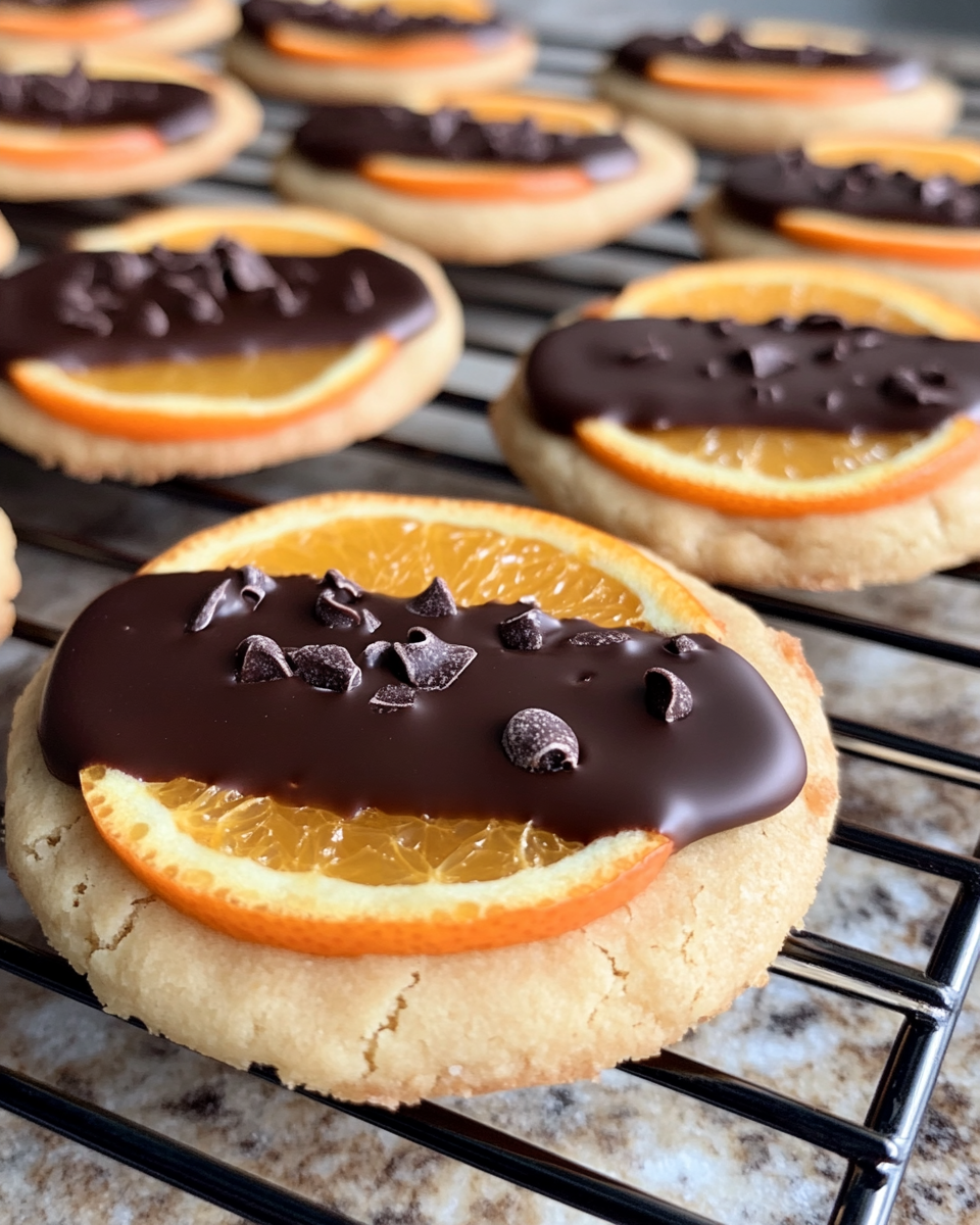 Ingredients for Chocolate-Dipped Orange Shortbread Cookies