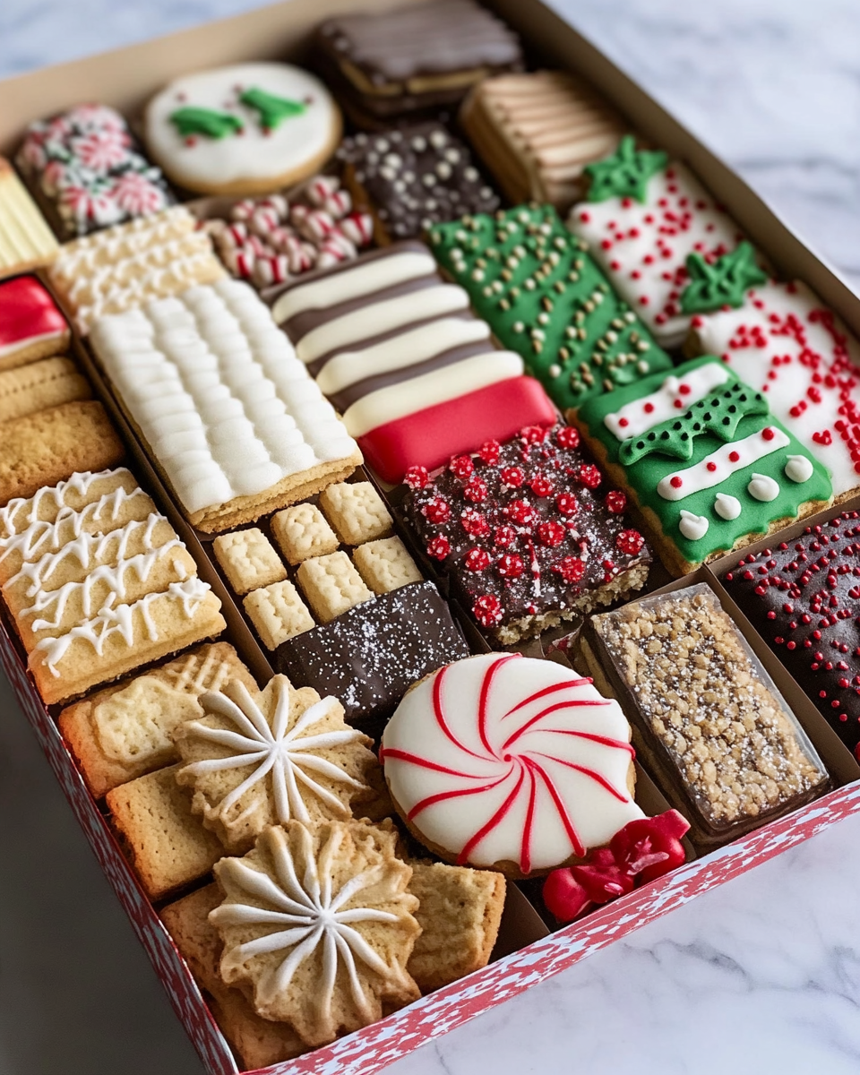 Ingredients for Christmas cookies ready to bake