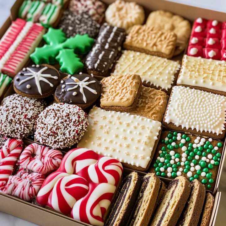 Delicious Packing Christmas Cookie Box: 12 Delicious Recipes & Tutorial