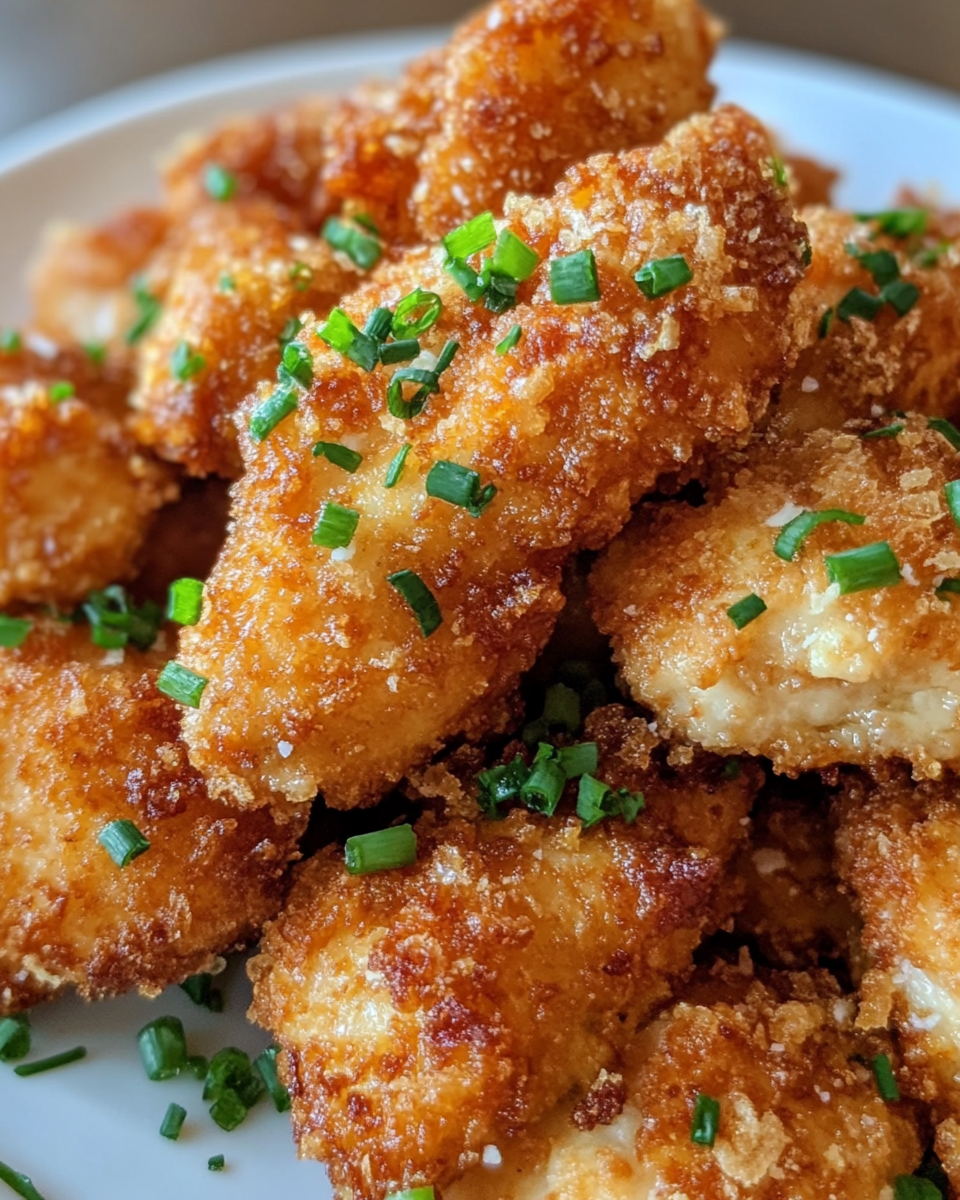 Cooked coconut chicken in skillet