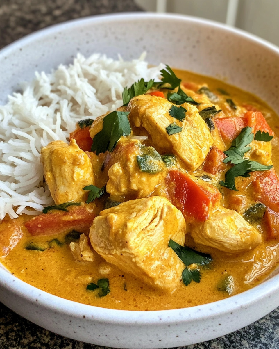 Step by step coconut curry chicken ingredients