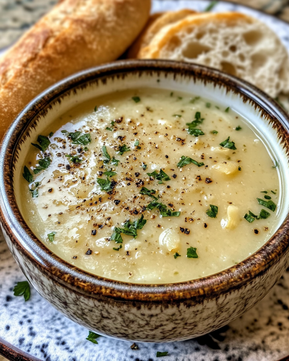 Ingredients and cooking process of garlic soup