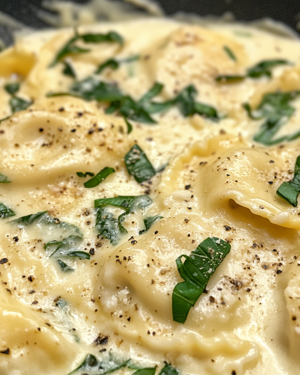Creamy ravioli sauce