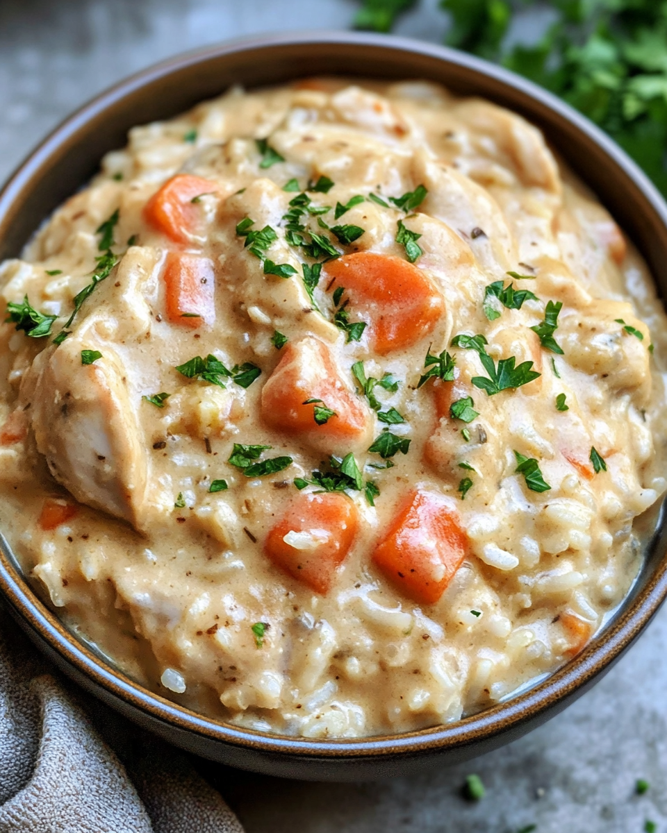 First bite of smothered chicken and rice