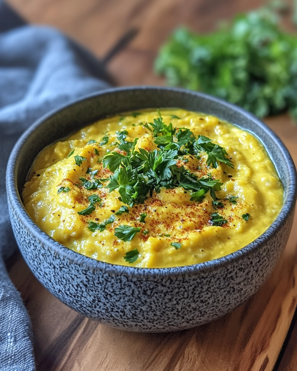 Finished creamy curry date dip served fresh