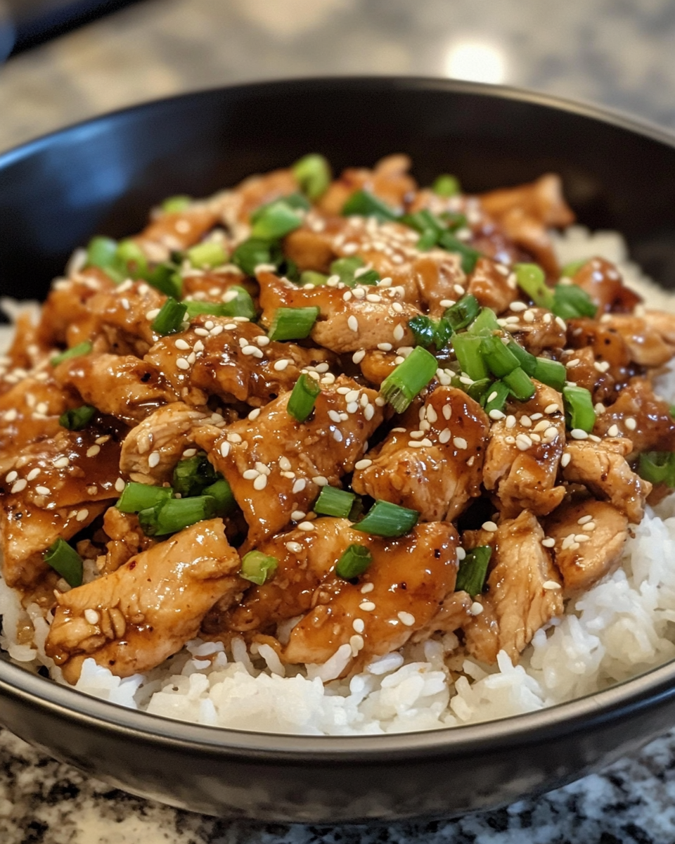 Chicken Bulgogi cooking in a pot with steam