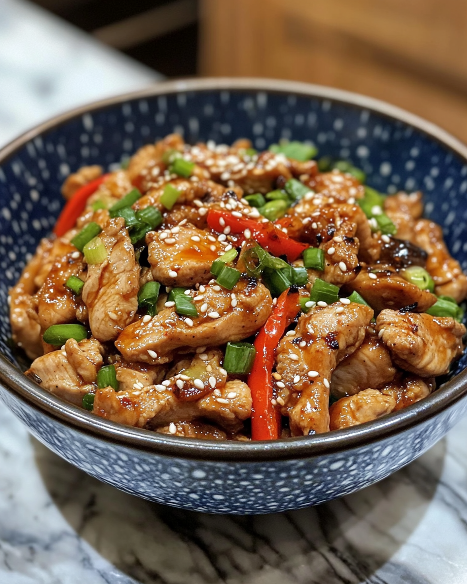 Chicken Bulgogi in skillet