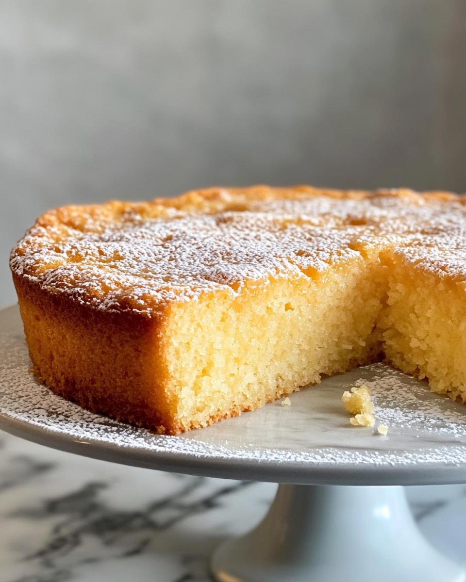 French Butter Cake golden crust and soft inside
