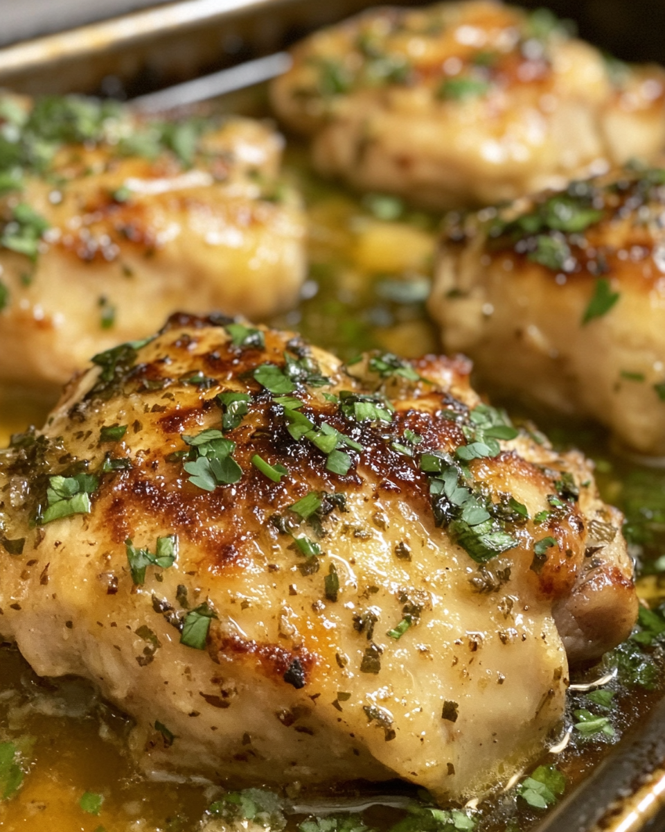 Garlic butter chicken sizzling in pressure cooker