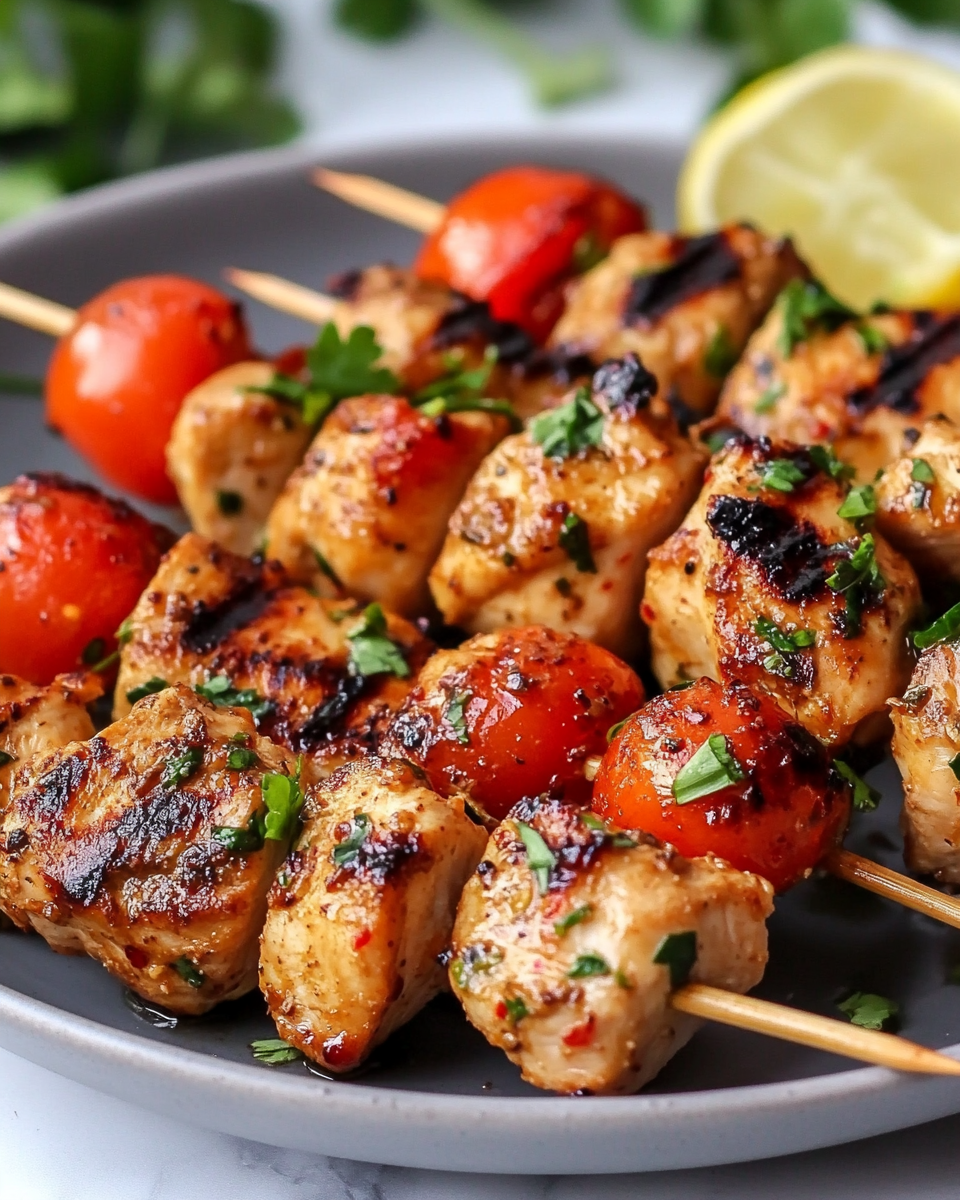 Juicy grilled Thai chicken ready to eat