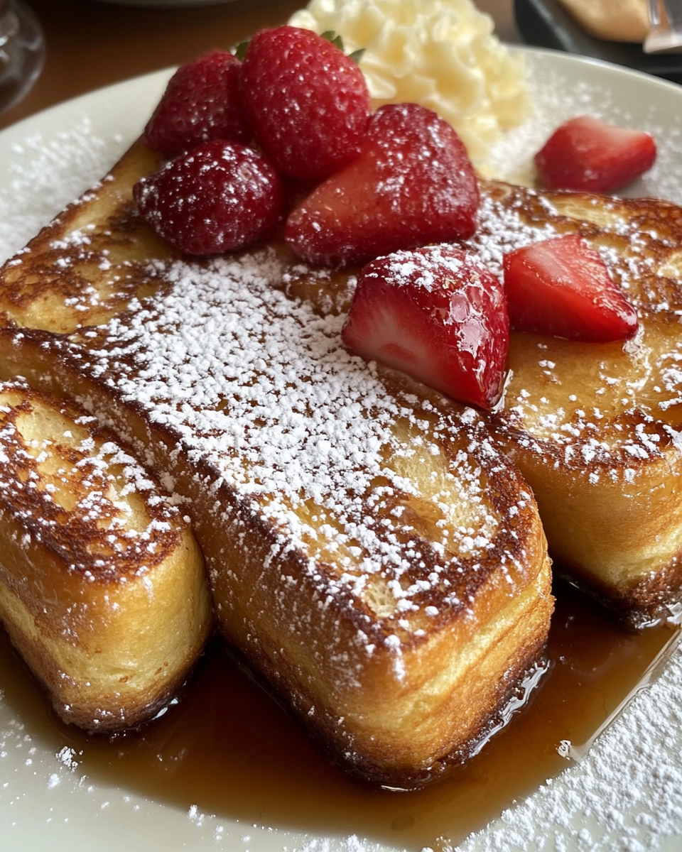 Step by step Hawaiian Roll French Toast preparation