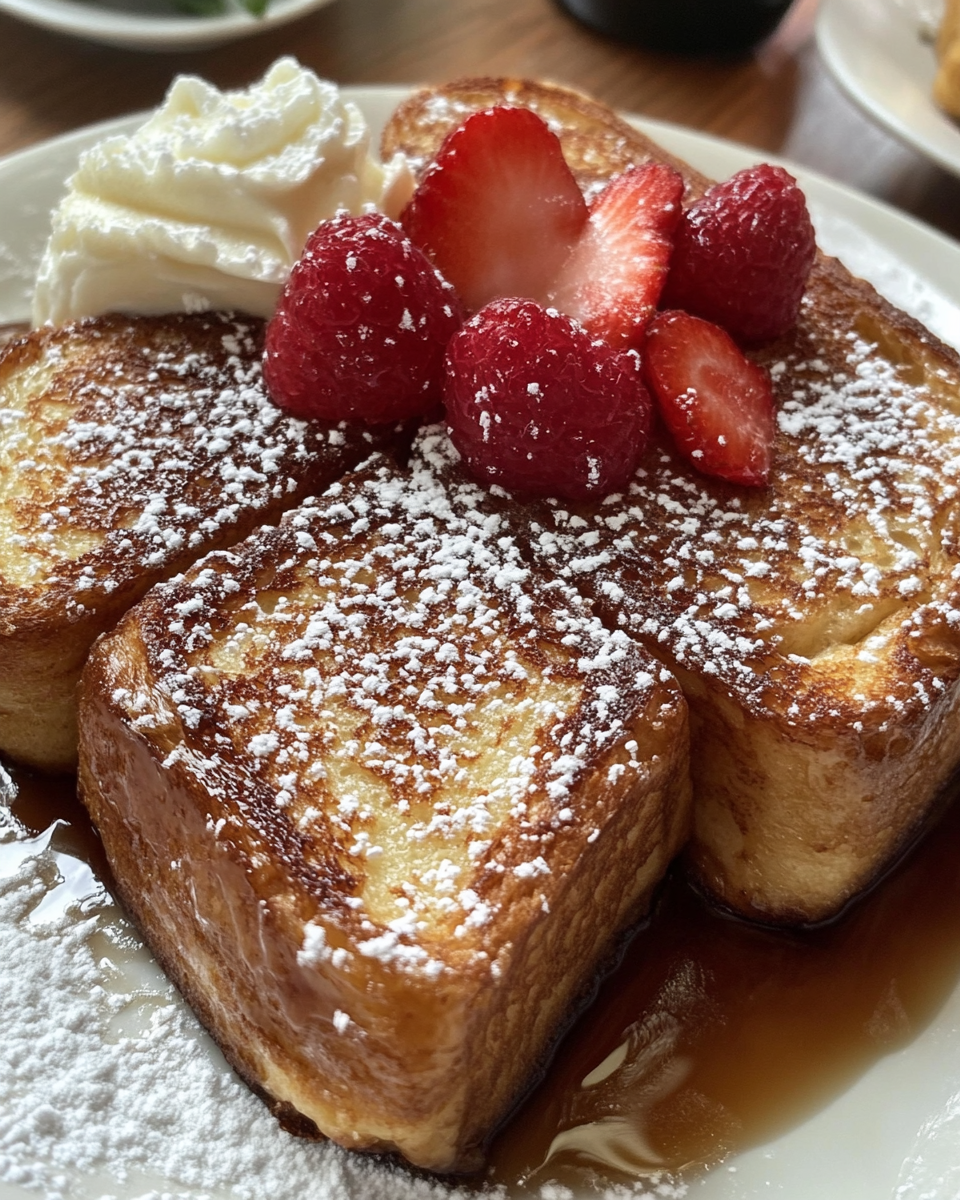 Hawaiian Roll French Toast close-up