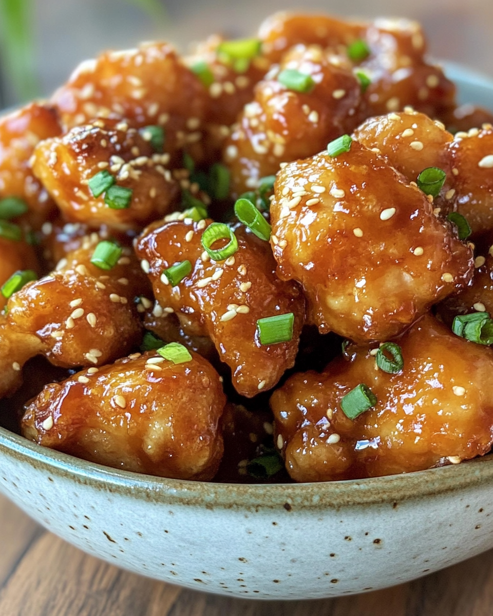 Honey chicken cooking process