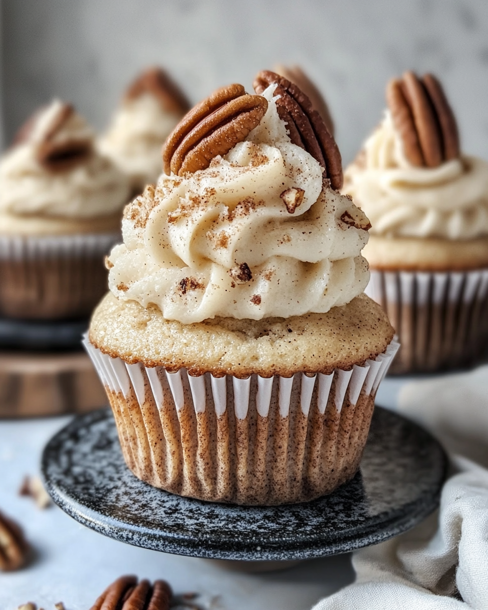 Stack of muffins ready to serve