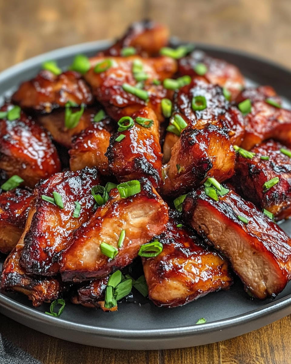 Marinated Char Siu Chicken ready for pressure cooking