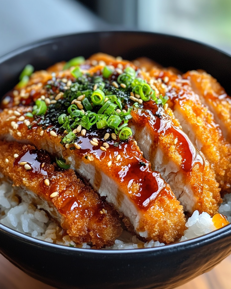 Steps for pressure cooker katsu bowl preparation