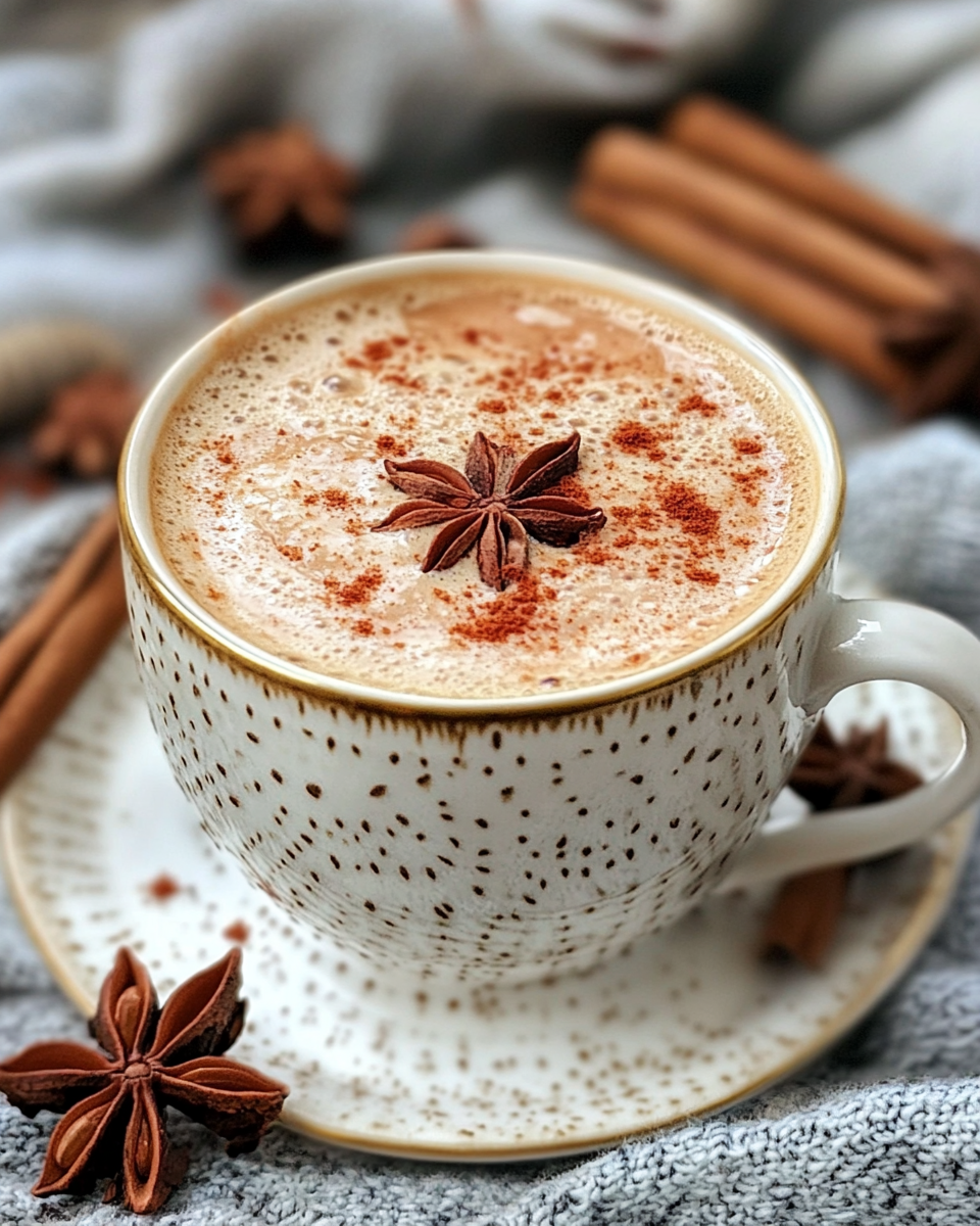 Kashmiri pink chai in cup