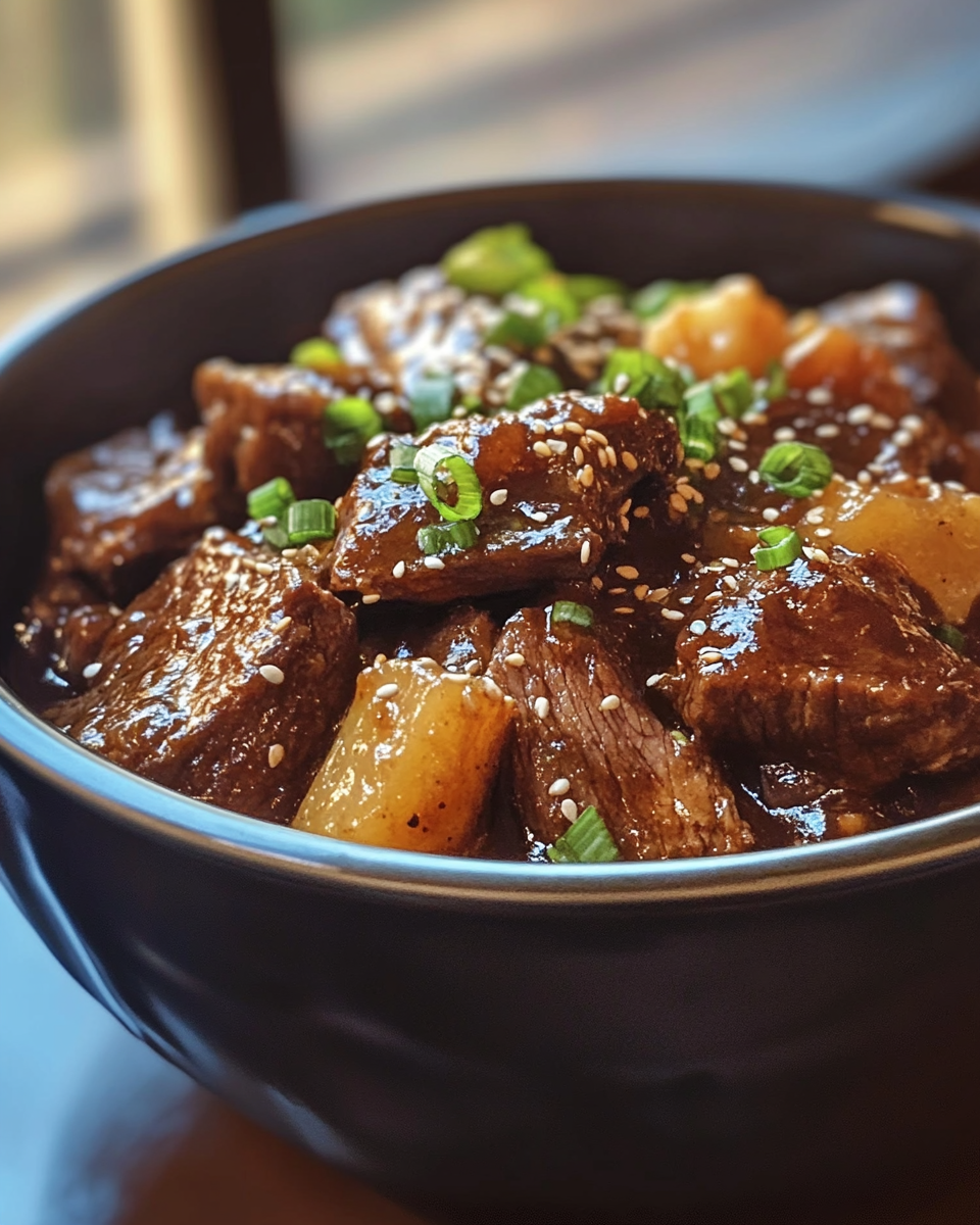 Ingredients for Korean style pot roast