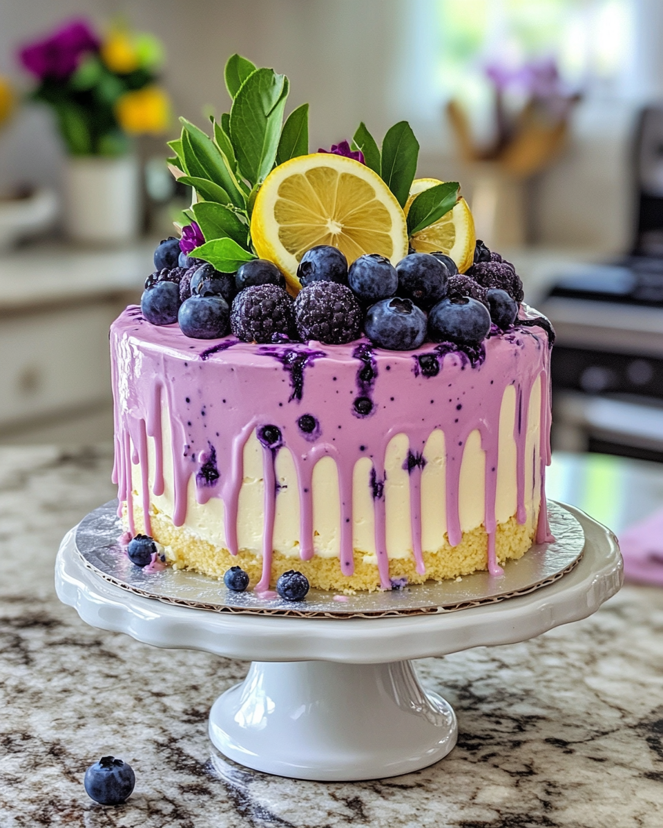 Ingredients for lemon blueberry cheesecake lined up