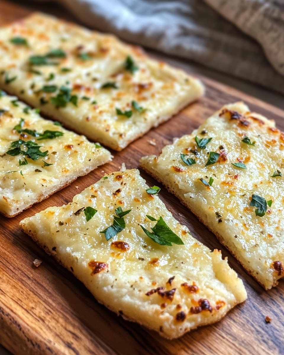 Freshly cooked keto flatbread in skillet