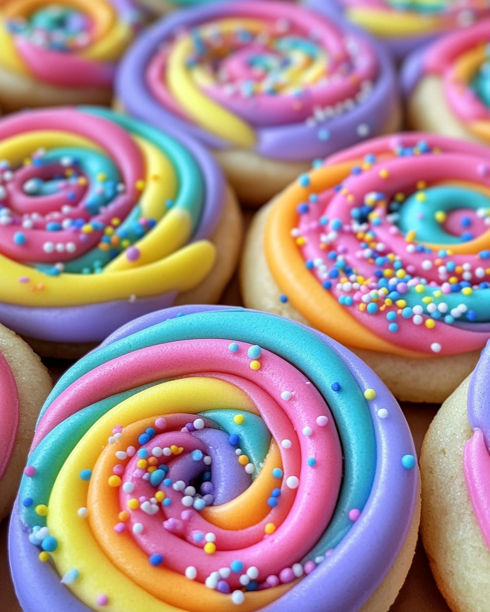 Colorful candy melts swirled in bowls and on parchment