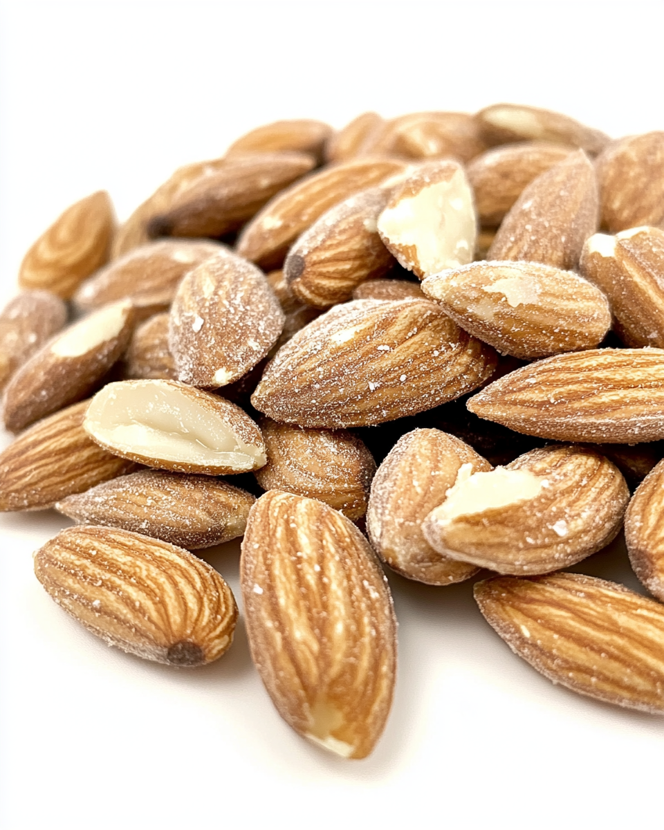 Ingredients and tools needed for roasting almonds