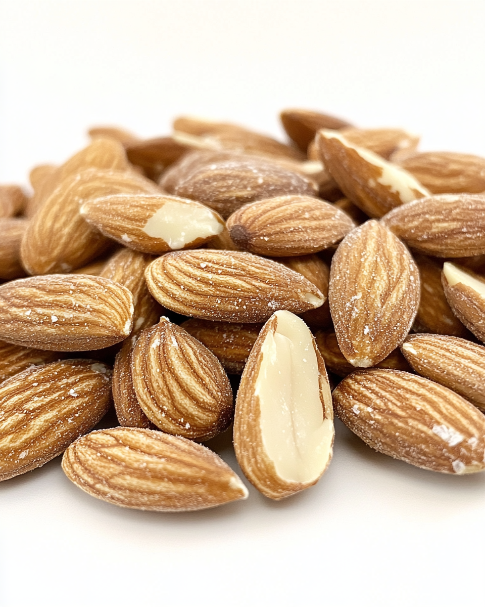 Maple roasted salted almonds fresh from the pot