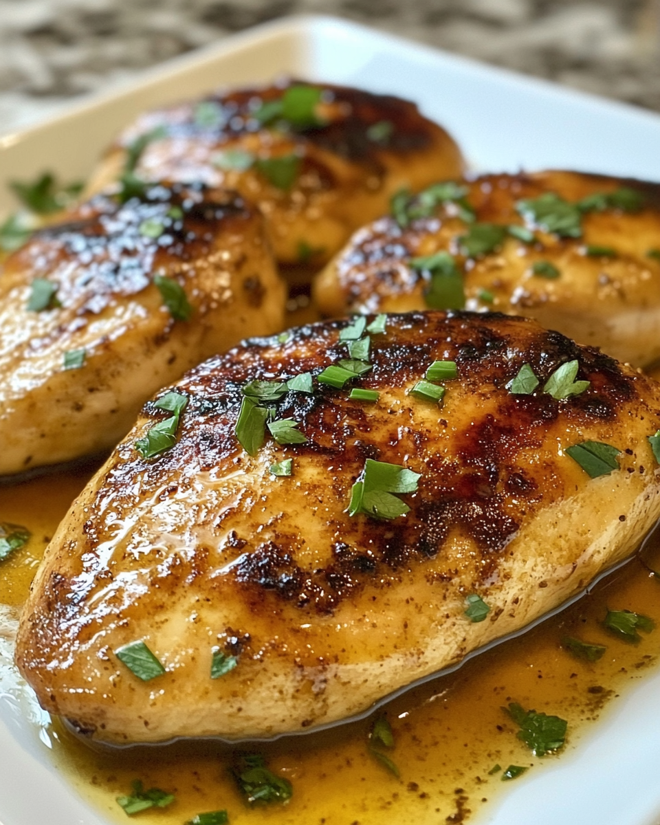Juicy melt-in-your-mouth chicken breast.