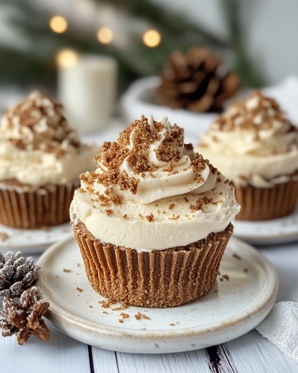 Tasting a mini no-bake gingerbread cheesecake