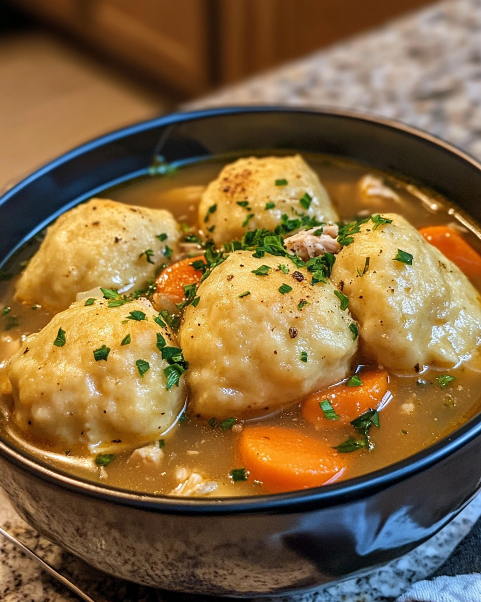 one pot chicken dumpling soup with refrigerated biscuit dough