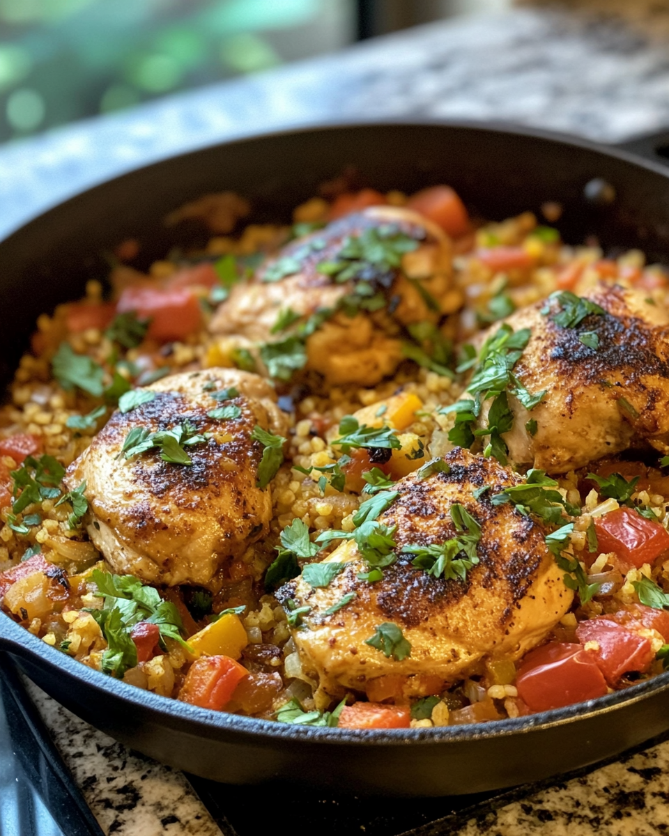 Pressure cooker with Moroccan chicken