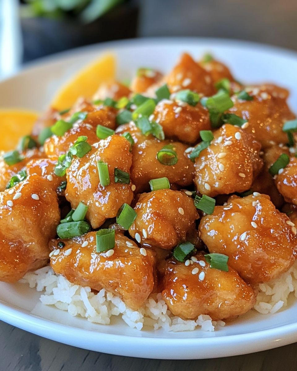 Ingredient checklist for making orange chicken