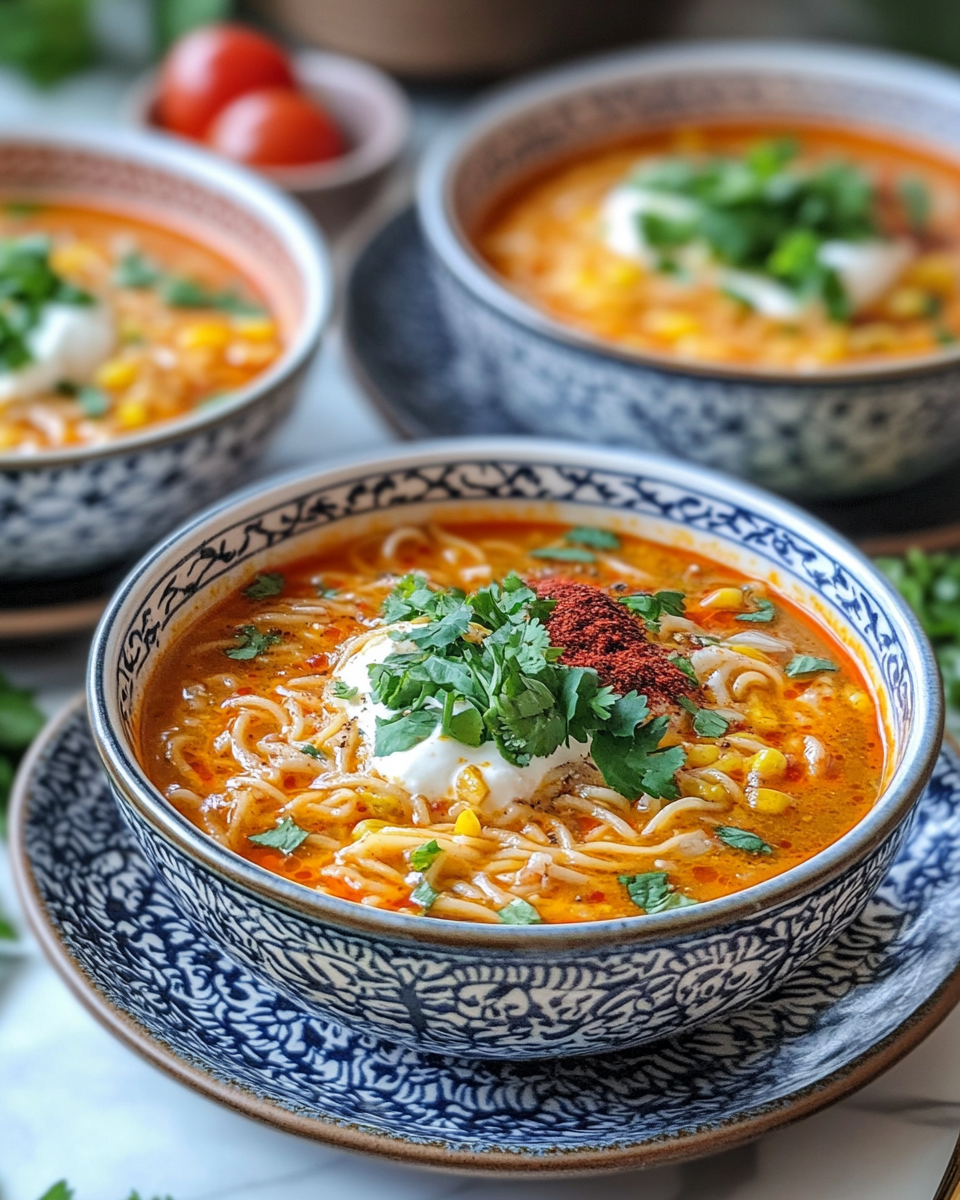Persian noodle soup in a bowl