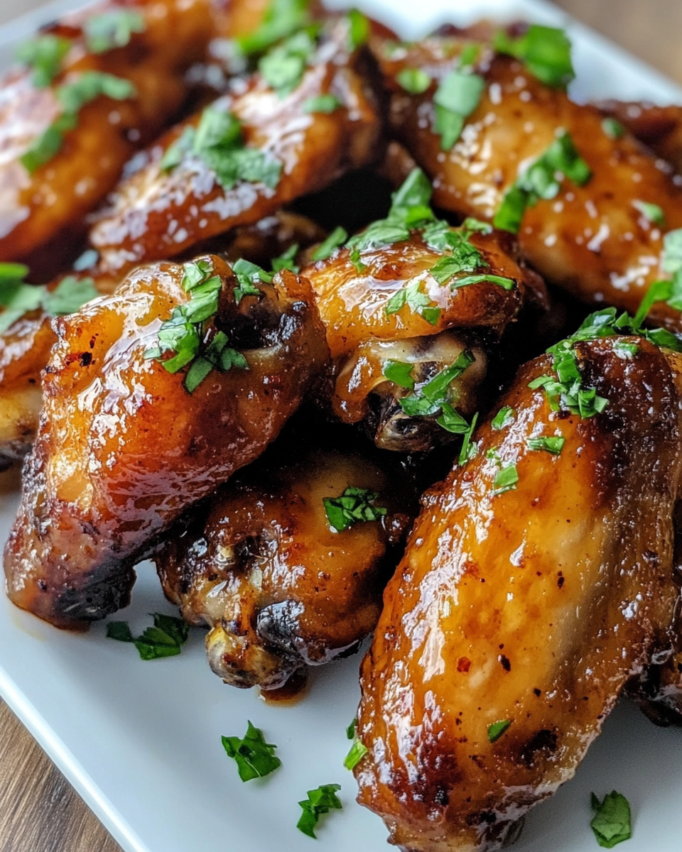Pineapple Chicken Wings with Sweet Sticky Brown Sugar Glaze