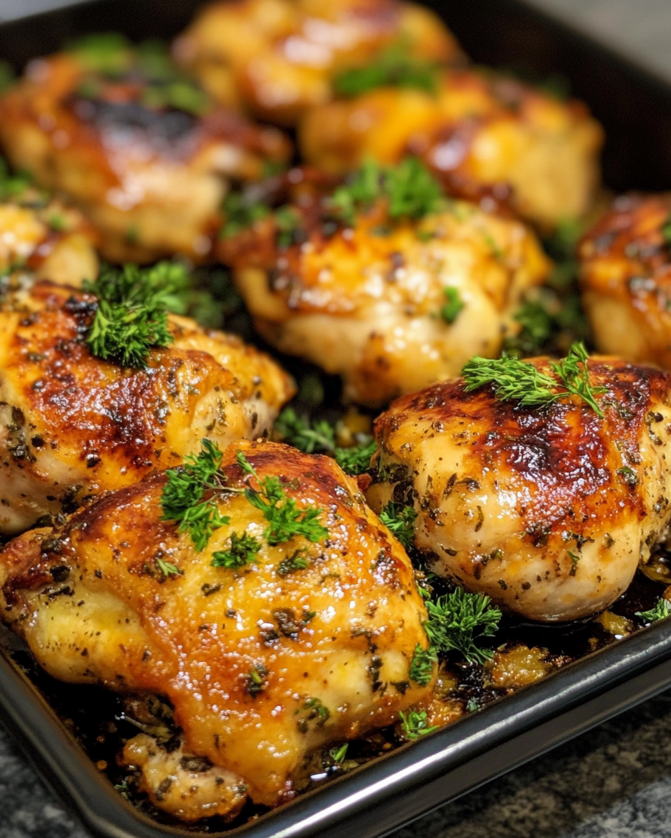 Glazing the roasted orange chicken with sauce