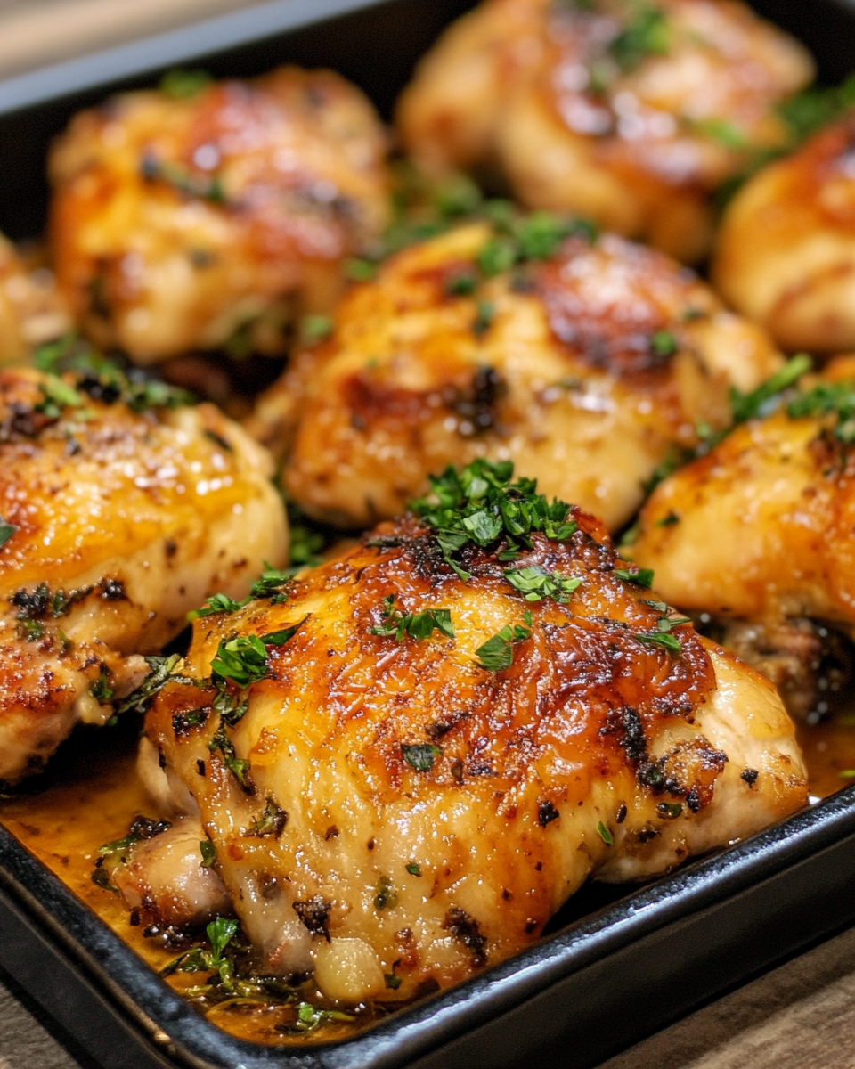 Sliced roasted orange chicken ready to serve